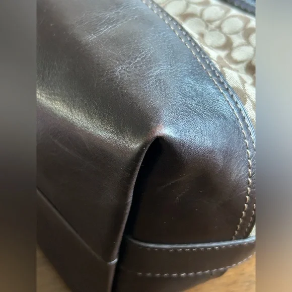 Coach Legacy Signature Stripe East/West Satchel Shoulder Bag - Picture 11 of 14